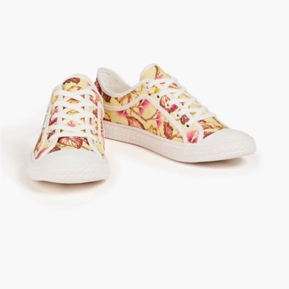 Zimmermann Floral print linen sneakers size 8